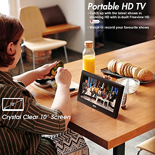 August DA100D Televisore Portatile TDT HD 10  DVB-T DVB-T2  Analogi...