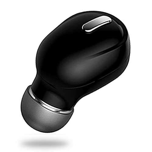 Auricolari Bluetooth Single in Ear Mini Auricolari Wireless con Microfono Noise Cancelling Auricolari Impermeabili Vivavoce Cellulari Auricolari InEar per Guidare il Lavoro (Nero)