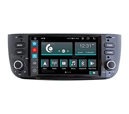 Autoradio Custom Fit per Punto Evo Android GPS Bluetooth WiFi Dab U...