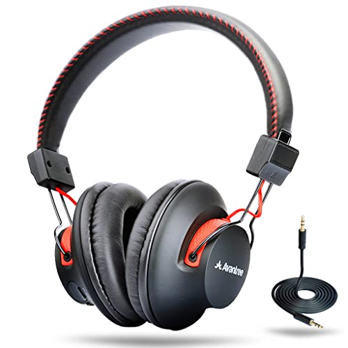 Avantree Audition Cuffie Over Ear Bluetooth 40 ore con microfono, s...