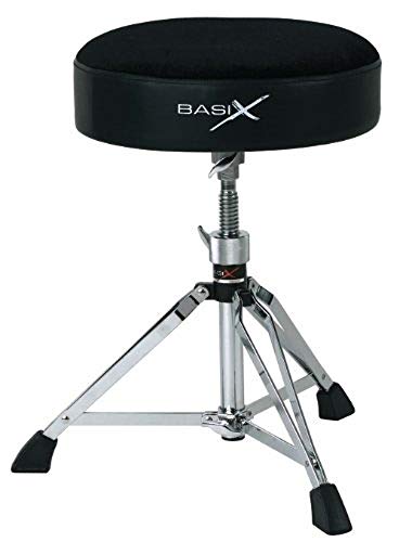 Basix F805160 Sgabello per Batteria, Drum Throne, Tondo