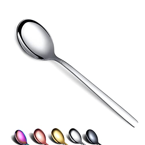 Berglander 6 cucchiai, stoviglie in acciaio inossidabile, cucchiai moderni lucidi e set di cucchiai lavabili in lavastoviglie