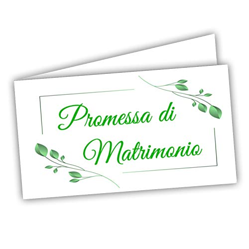 Bigliettini Bomboniera Promessa di matrimonio - fazzoletti confetti...