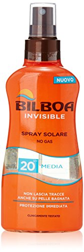 Bilboa - Invisibile, Spray Solare, SPF 20 - 200 ml...
