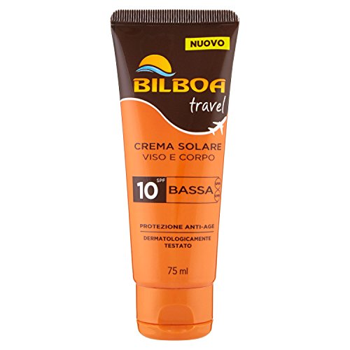 Bilboa Travel Crema Solare Viso e Corpo, SPF 10-75 ml