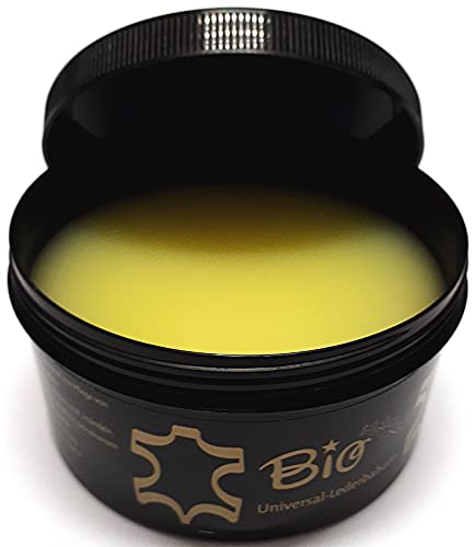 BIO Crema Speciale per Prodotti in Pelle - Balsamo per Cuoio - Trattamento Naturale Incolore - con Cera d  api, 250 ml