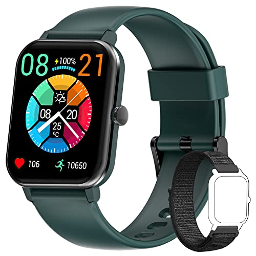 Blackview Smartwatch,Orologio Fitness Tracker Donna,1,69  Full Touch Smart Watch con Termometro Saturimetro (SpO2) Contapassi Cardiofrequenzimetro Notifiche Messaggi,Monitor del Sonno per Sport