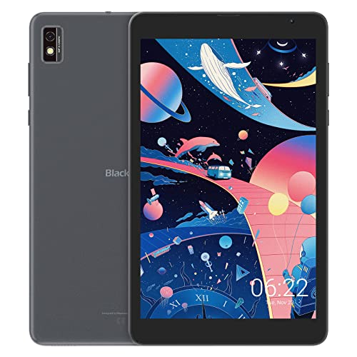 Blackview Tab 6 Tablet, Display 8   HD+, Android 11, 3GB RAM+32GB ROM,256GB Espandibili, Batteria 5580mAh, Fotocamera 5MP, Dual SIM 4G LTE+5G WIFI, GPS Face ID OTG(2 Anni di Garanzia)- Grigio