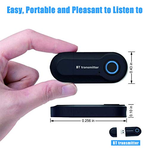 Bluetooth 5.0 Trasmettitore, 3.5 mm Audio Stereo Bluetooth Wireless...
