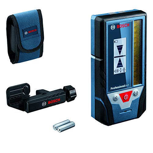 Bosch Professional Ricevitore Bosch Professional LR 7 (raggio rosso e verde, 2 batterie da 1,5 V AAA, portata: 5-50 m, sacchetto di protezione)