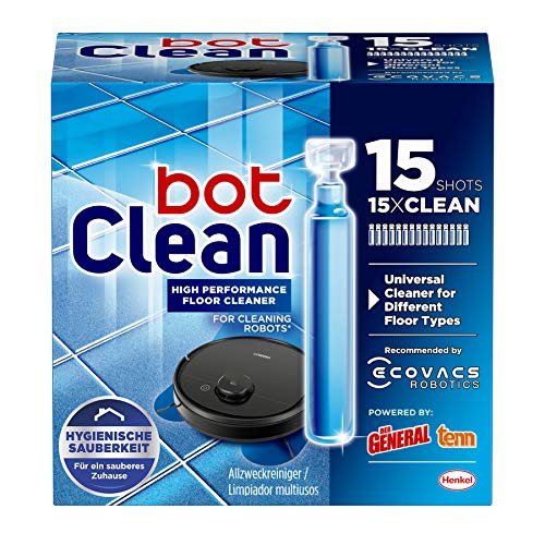 Bot Clean Detergente liquido per pavimenti per robot di pulizia 15 x 18 ml