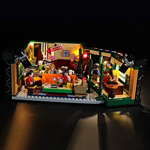 BRIKSMAX Kit di Illuminazione a LED per Lego Idee Central Perk,Compatibile con Il Modello Lego 21319 Mattoncini da Costruzioni - Non Include Il Set Lego.