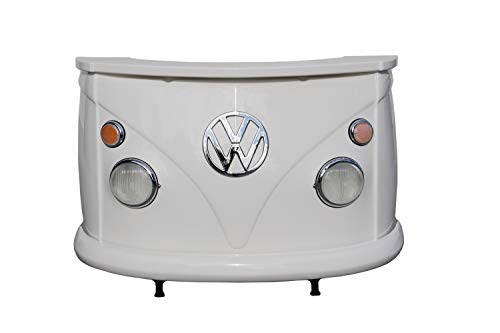 Brisa VW Collection - Volkswagen Hippie Bus T1 Camper Van Riproduzione esatta della Fronte in Vetroresina (GFK), Bancone da Bar Negozio, Banco di accoglienza, Tavolo da Reception, Mobili (Bianco)