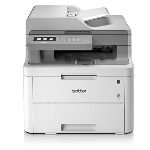 Brother Dcpl3550Cdw Stampante Multifunzione A Colori Led Senza Fax,Velocità Di Stampa 18 Ppm, Bianco Grigio
