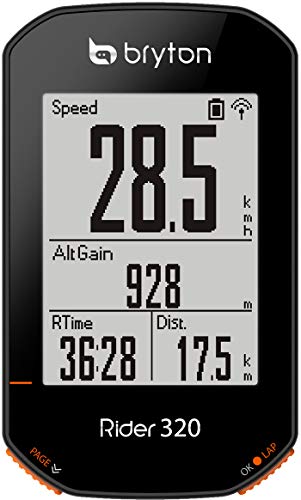 Bryton Rider 320E Ciclo Computer GPS, Display 2.3 , Nero...