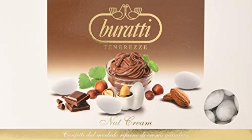 Buratti Confetti con Ripieno al Gusto di Gianduia, Tenerezze Nut Cream - 1000 g