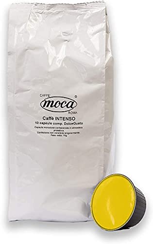Caffè Moca - Capsule Compatibili Nescafè Dolce Gusto Intenso ( Arabica) - Confezione da 100 Capsule