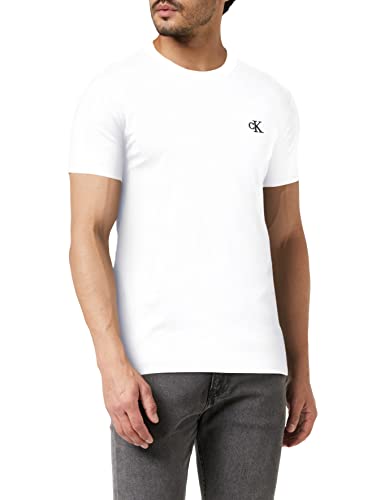 Calvin Klein CK Essential Slim Tee Maglietta, Bright White, X-Large Uomo