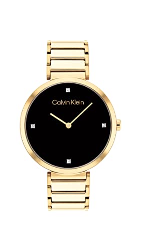 Calvin Klein Women s Analog Quartz Watch with Stainless Steel Strap 25200136