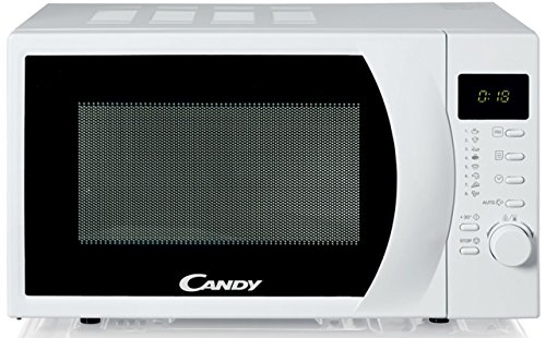 Candy CMW2070DW Forno Microonde, 20 Litri, 700 W, 6 Livelli di Potenza, 13 Programmi Automatici, Display Digitale, Libera Installazione, 45.2x33.5x26.2 cm, Bianco