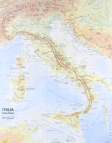 Carta Geografica Italia 1:800.000