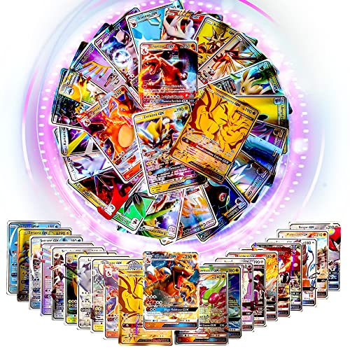 Carte Pokémon Italiane ,100 Carte Pokemon GX Carte Collezionabili Pokemon Rara Carte 2022 Nuovo 100 GX Flash Trading Puzzle Gioco di carte Regali per Bambini di Compleanno Carte di Scambio