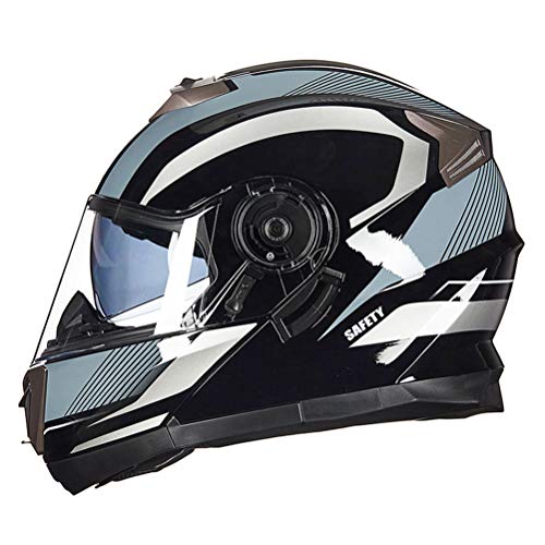 Casco da moto modulare in fibra di carbonio Motor Bike Scooter Racing Helme Flip Up Face Casco da moto modulare Dual Visor