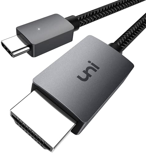 Cavo da USB C a HDMI 4K 1,8m, uni Cavo da USB Tipo C a HDMI, [Compatibile con Thunderbolt 3] per MacBook Pro Air 2020, iPad Air 4, iPad Pro 2021, iMac, S21, XPS ecc.