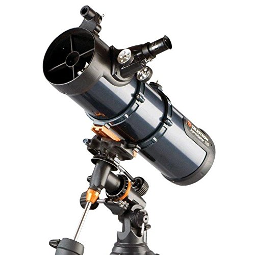 Celestron AstroMaster 130EQ - Telescopio Newton con azionamento a motore e treppiedi in acciaio [Germania]