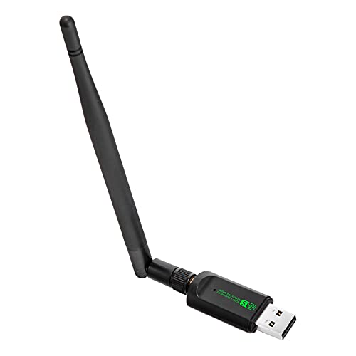 Chiavetta USB WiFi Bluetooth PC - Adattatore Scheda di rete WiFi Dual Band 2.4Ghz   5.8Ghz + Bluetooth 4.2 Ricevitore WiFi Chiavetta per PC fisso MU-MIMO con Antenna