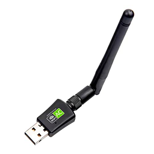Chiavetta WiFi USB Adattatore Dual Band 2.4G 5GHz AC 600Mbps, Anten...