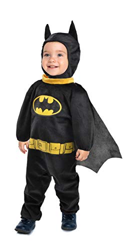 Ciao-Batman Baby Costume Tutina Travestimento Originale DC Comics (Taglia 1-2 Anni), Colore Nero, Giallo, 11724.1-2