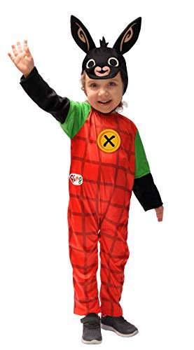 Ciao- Bing 11280.2-3 Costume da Coniglio Unisex per Bambini, 2-3 Anni, Rosso Nero, Colore Coniglietto