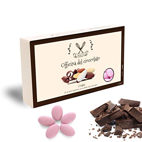 CONFETTI al Cioccolato Fondente -SCELTA TRA TANTI COLORI- Confezioni da 1 KG. (Rosa)