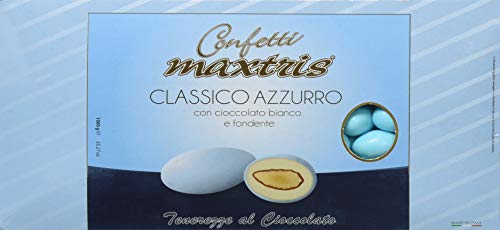 Confetti Maxtris, Classico Azzurro, Cioccolato, 1000 Grammo...