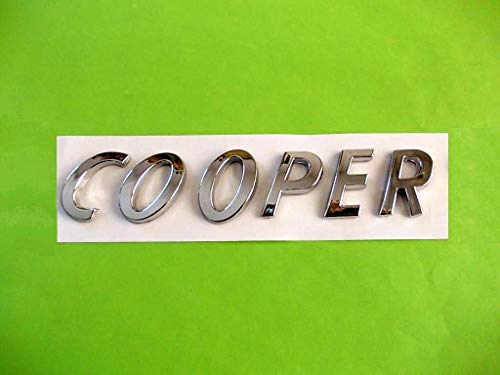 Cooper Argento Cromato Silver Edition S SD One JCW Clubman Stemma Badge Emblema Scritta Logo