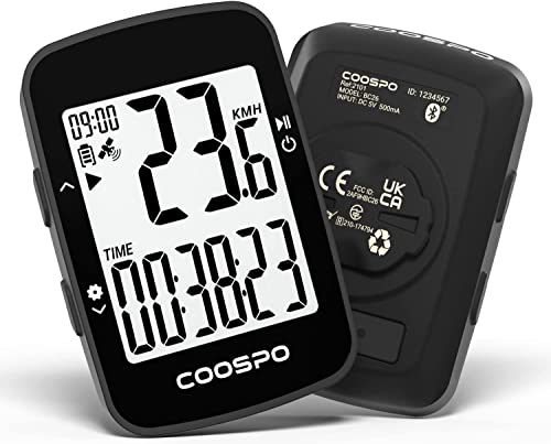 CooSpo Ciclocomputer GPS Senza Fili Contachilometri Bici Wireless B...