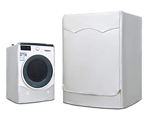 Coperchio della lavatrice Coperchio protettivo impermeabile per asciugatrice della lavatrice a caricamento frontale Antipolvere a prova di polvere 60 × 60 × 91 cm Felpato all interno …