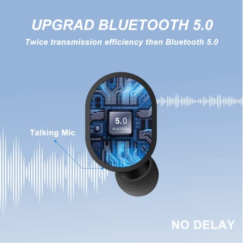 Cuffie Bluetooth, auricolare Bluetooth 5.0 wireless, touch, imperme...