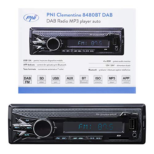 DAB Autoradio Lettore MP3 per auto PNI Clementine 8480BT 4x45w, 12 ...