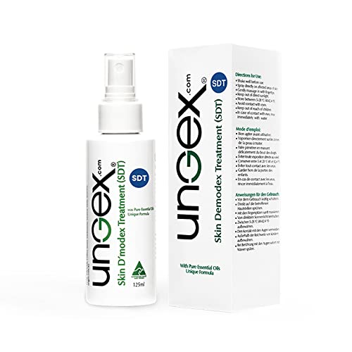 Demodex Skin Ungex treatment with mixing bottle | Acne, Rosacea, Brufoli, Prurito | SDT