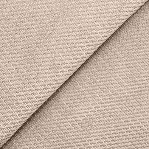 DESHOME Perla 10 metri - Tessuto al Metro in Microfibra Idrorepellente stoffa per divani poltrone sedie cuscini tappezzeria (Beige)