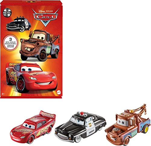 Disney Pixar Cars- Confezione da 3 Veicoli Radiator Springs, con Ma...