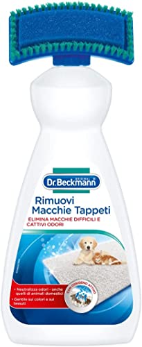 Dr. Beckmann Rimuovi Macchie Tappeti | Rimuove anche le macchie e gli odori più difficili | Con spazzola applicatrice | 650 ml