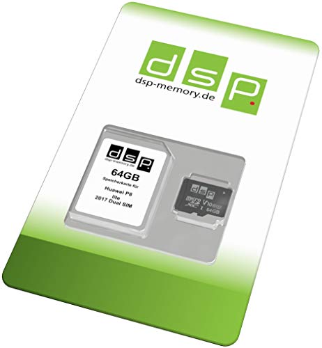 DSP Memory 64GB Speicherkarte (Class 10) für Huawei P8 lite 2017 Dual SIM