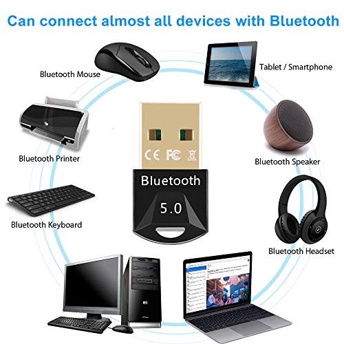 EasyULT Bluetooth USB 5.0, Adaptador Bluetooth para PC, Mini Blueto...