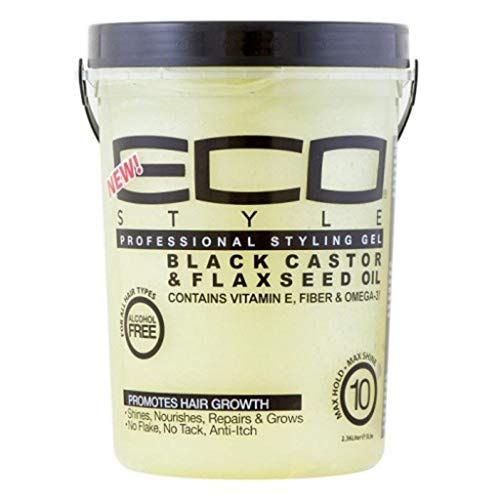 Ecoco Eco Style Gel - Black Castor Flaxseed Oil for Unisex 80 oz Gel