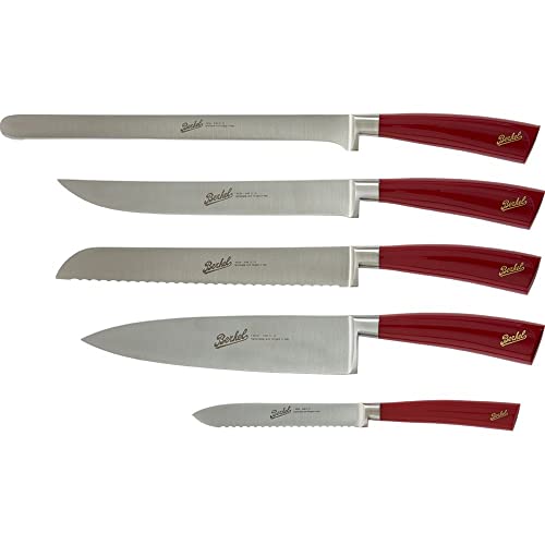 Elegance Set 5 coltelli chef Rosso