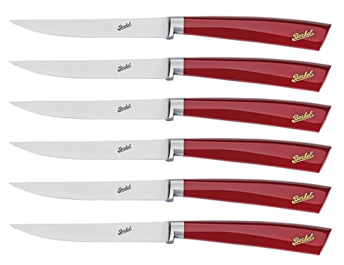 Elegance Set 6 coltelli bistecca Rosso