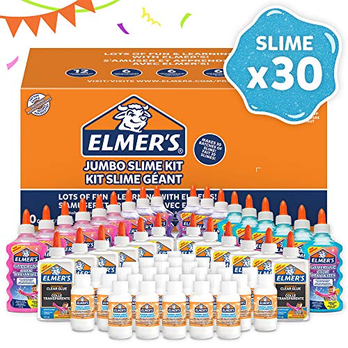 ELMER’S Kit per la Festa per Slime, 18 Flaconi di Colla Glitterat...